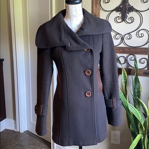 Mackage Brown Pea Coat  - Size P/S